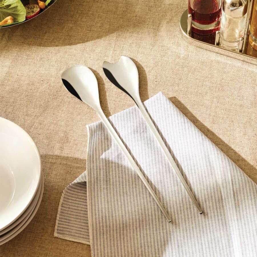 Salad set inox